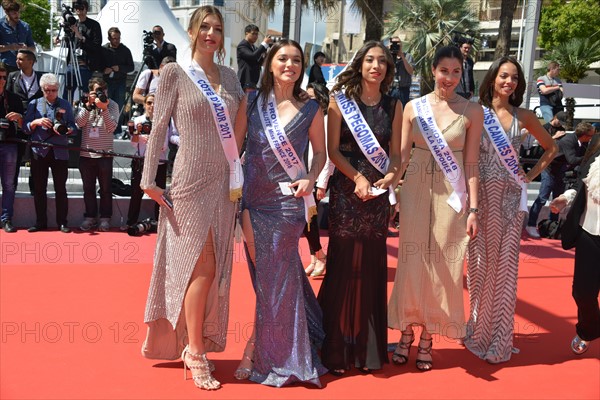 Arriving on the red carpet for the film 'En guerre', 2018 Cannes Film Festival