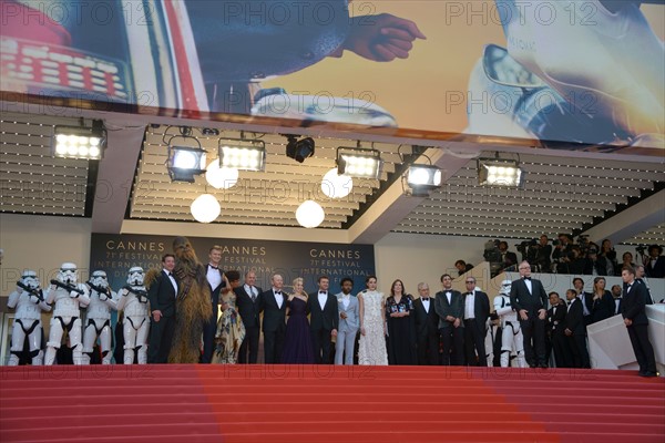 Equipe du film "Solo : A Star Wars Story", Festival de Cannes 2018