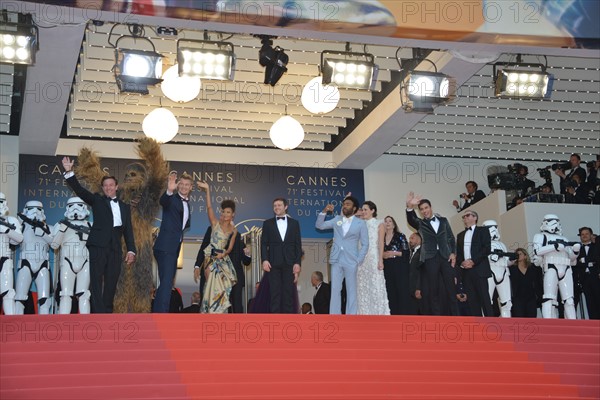 Equipe du film "Solo : A Star Wars Story", Festival de Cannes 2018