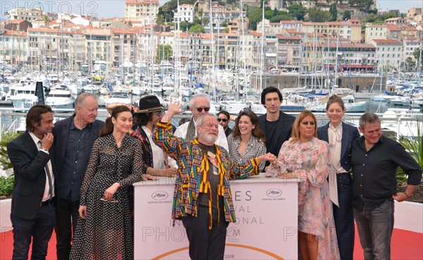 Equipe du film "L'homme qui tua Don Quichotte" , Festival de Cannes 2018