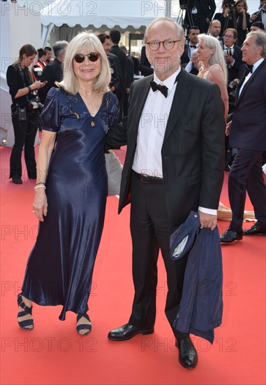 Laurent Joffrin with his wife