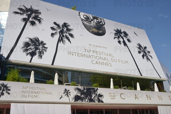 Façade of the Palais des Festivals in Cannes, 2021