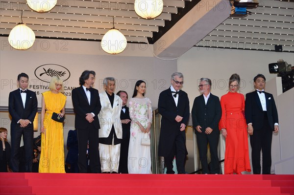 Departing the 'Perfect Days' red carpet, 2023 Cannes Film Festival