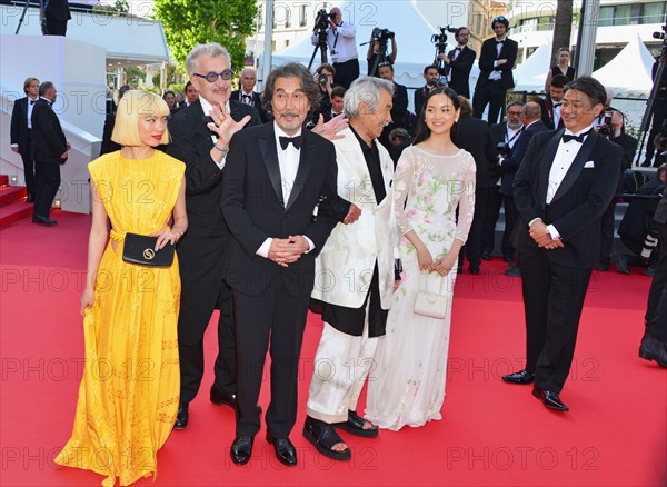 Departing the 'Perfect Days' red carpet, 2023 Cannes Film Festival