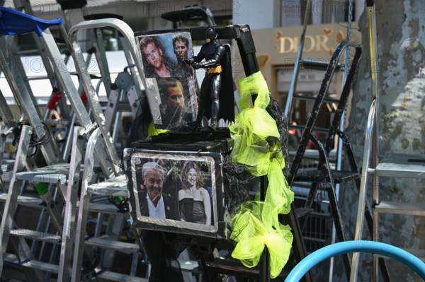 Escabeaux pour les photographes du Festival de Cannes