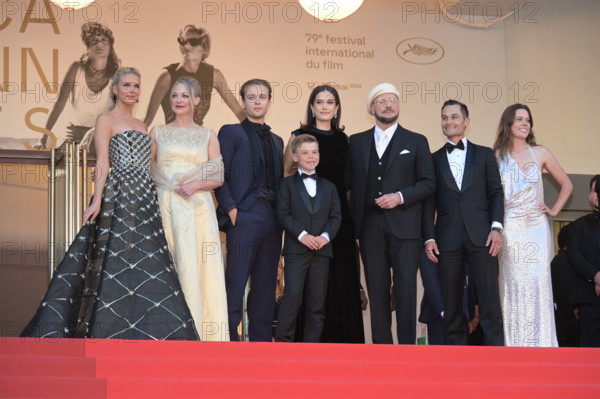 Cast of the film 'Propeller One-Way Night Coach'