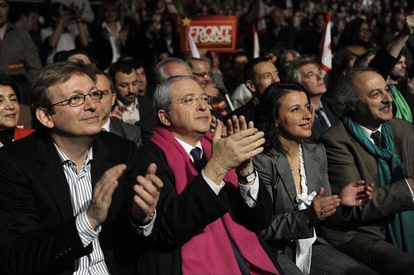 Elections Régionales 2010, meeting de la coallition PS, Europe Ecologie, Front de Gauche