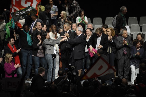 Elections Régionales 2010, meeting de la coallition PS, Europe Ecologie, Front de Gauche