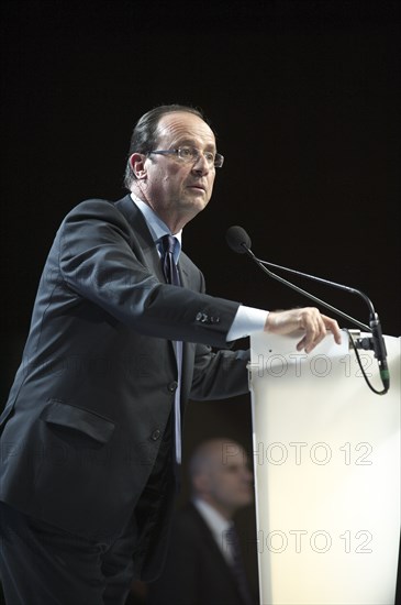 François Hollande meeting au palais des sports de Créteil le 11/02/2012