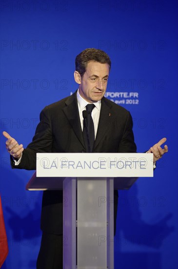 Réunion publique de Nicolas Sarkozy à Saint-Maurice (Val-de-Marne)