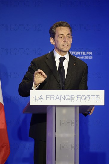 Réunion publique de Nicolas Sarkozy à Saint-Maurice (Val-de-Marne)