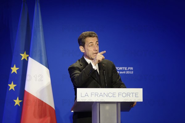 Réunion publique de Nicolas Sarkozy à Saint-Maurice (Val-de-Marne)