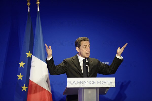 Réunion publique de Nicolas Sarkozy à Saint-Maurice (Val-de-Marne)