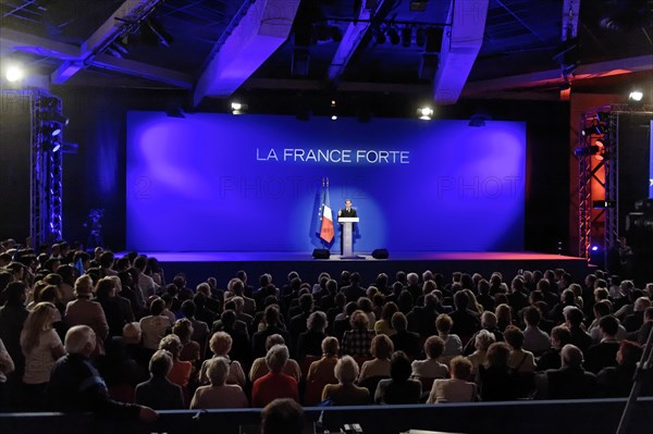 Réunion publique de Nicolas Sarkozy à Saint-Maurice (Val-de-Marne)