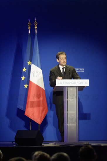 Réunion publique de Nicolas Sarkozy à Saint-Maurice (Val-de-Marne)