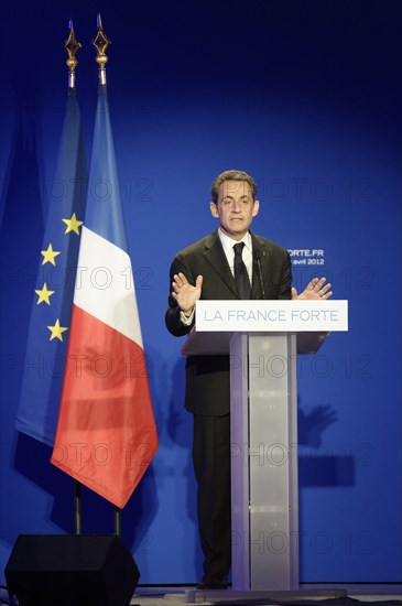 Réunion publique de Nicolas Sarkozy à Saint-Maurice (Val-de-Marne)