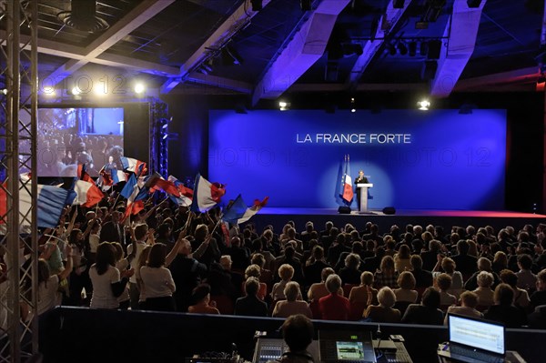 Réunion publique de Nicolas Sarkozy à Saint-Maurice (Val-de-Marne)