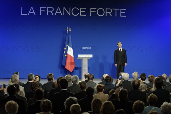 Réunion publique de Nicolas Sarkozy à Saint-Maurice (Val-de-Marne)