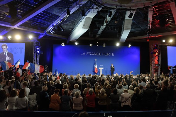 Réunion publique de Nicolas Sarkozy à Saint-Maurice (Val-de-Marne)