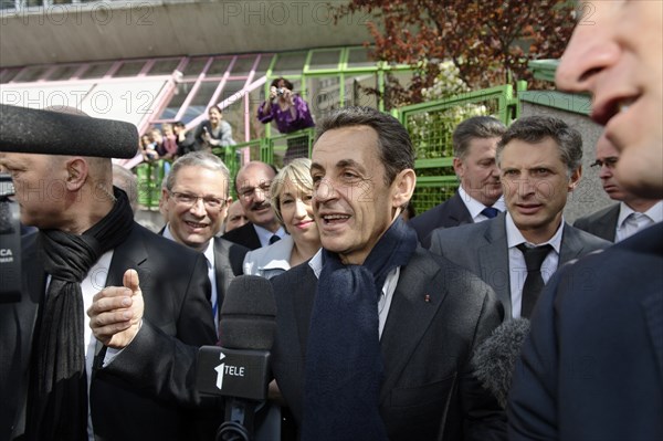 Réunion publique de Nicolas Sarkozy à Saint-Maurice (Val-de-Marne)