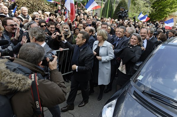 Réunion publique de Nicolas Sarkozy à Saint-Maurice (Val-de-Marne)