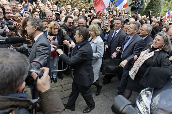 Réunion publique de Nicolas Sarkozy à Saint-Maurice (Val-de-Marne)