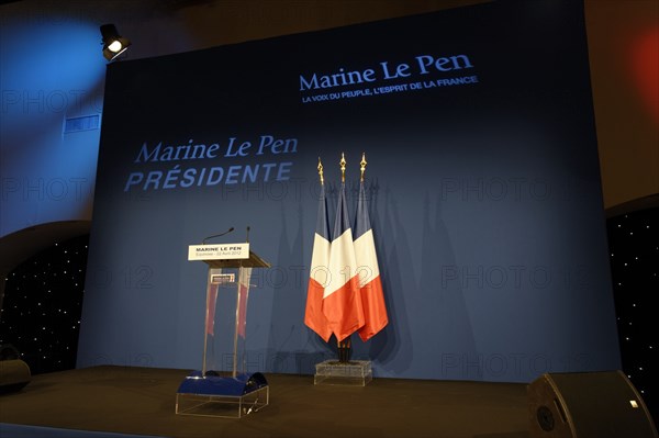 Premier tour de l'élection présidentielle 2012, QG de Marine Le Pen