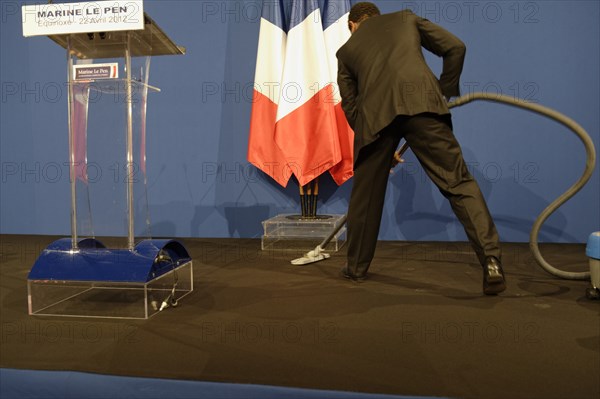 Premier tour de l'élection présidentielle 2012, QG de Marine Le Pen