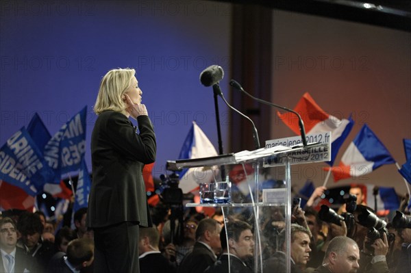 Premier tour de l'élection présidentielle 2012, QG de Marine Le Pen