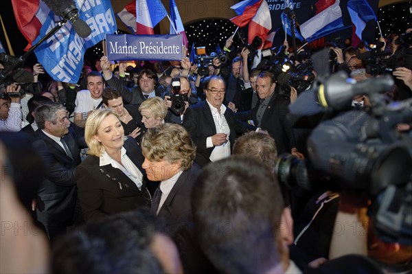 Premier tour de l'élection présidentielle 2012, QG de Marine Le Pen