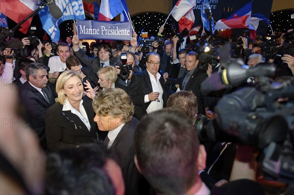 Premier tour de l'élection présidentielle 2012, QG de Marine Le Pen