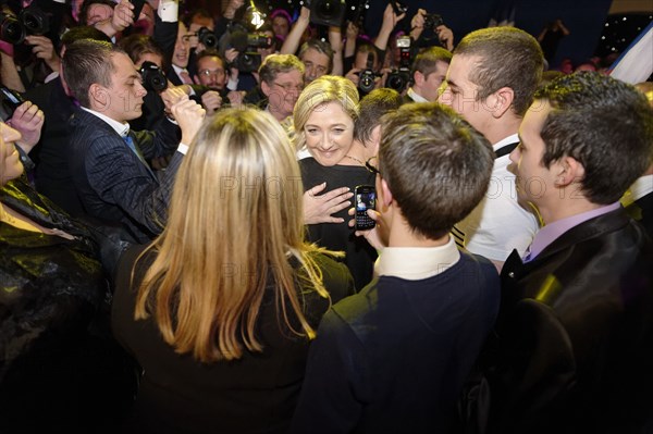 Premier tour de l'élection présidentielle 2012, QG de Marine Le Pen