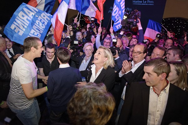 Premier tour de l'élection présidentielle 2012, QG de Marine Le Pen