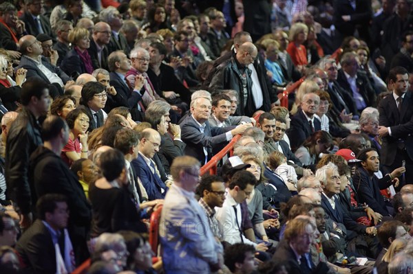 Meeting de François Hollande au Palais Omnisports de Paris Bercy