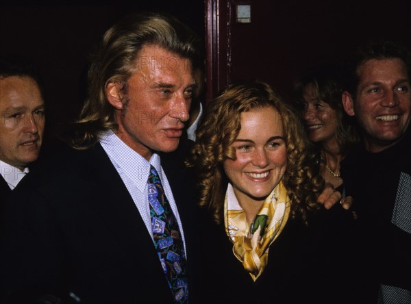 Johnny Hallyday et sa femme Laeticia