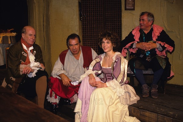 Jacques François, Michel Galabru, Sabine Paturel, et Maurice Baquet