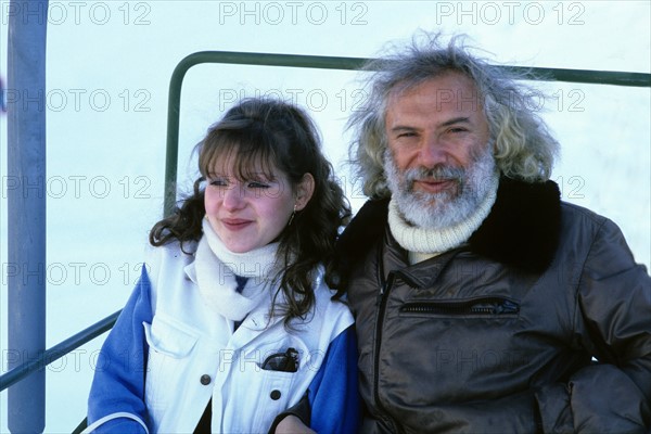 Georges Moustaki et sa fille Pia