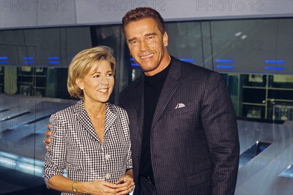 Claire Chazal et Arnold Schwarzenegger