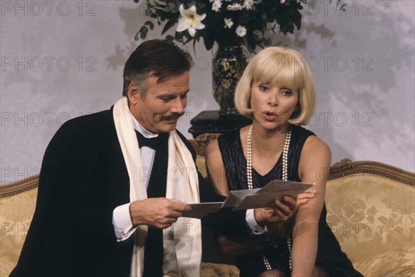 Jean Piat and Mireille Darc, 1984