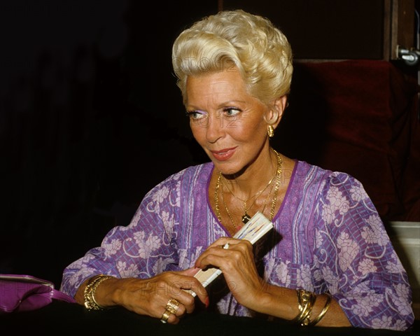 Lana Turner, lors du festival du film américain de Deauville, en 1980.