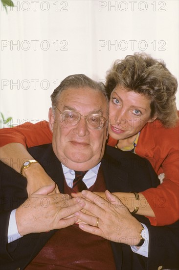 Léon Zitrone et sa fille