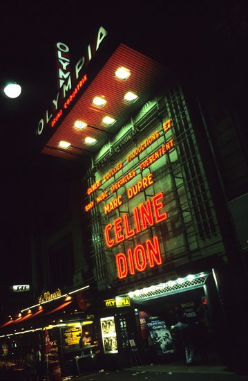 Façade de l'Olympia à Paris