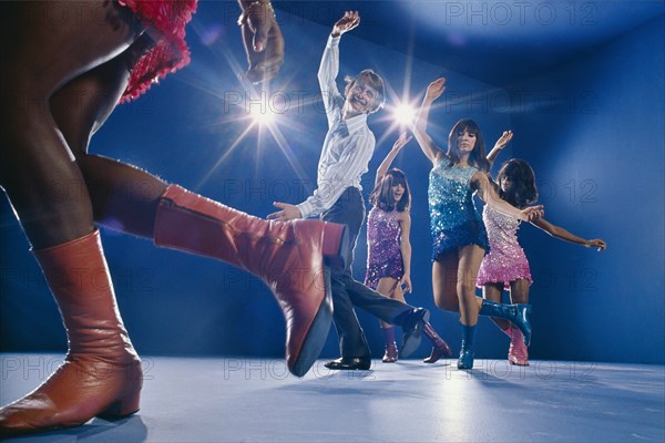 Claude François with his 'Claudettes', 1967