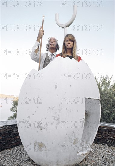 Françoise Hardy and Salvador Dali, 1968