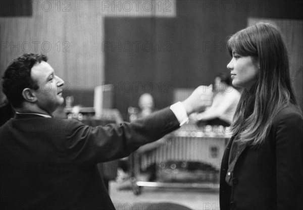 Françoise Hardy with Jacques Wolfsohn, 1964