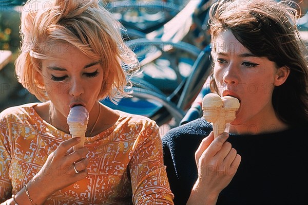 Sylvie Vartan et Françoise Hardy, 1963