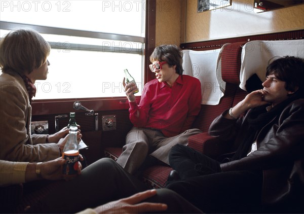 Les Rolling Stones dans le train pour Marseille