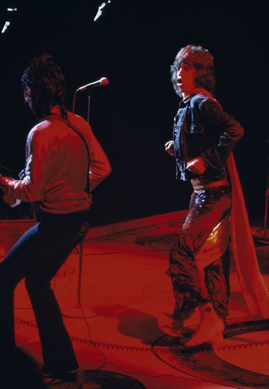 Mick Jagger on stage, United States