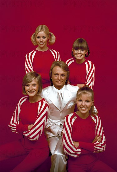 Claude François and his "Claudettes", 1970