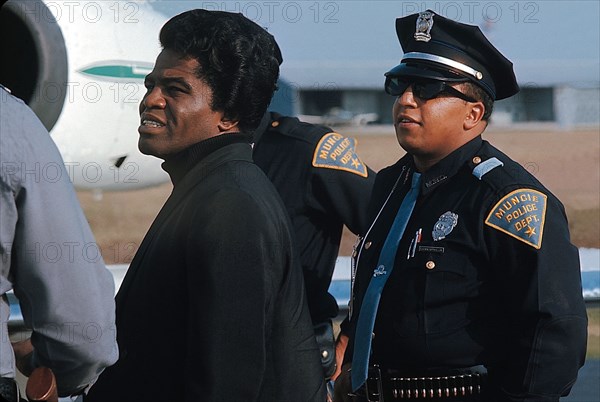 James Brown at the Long Island airport